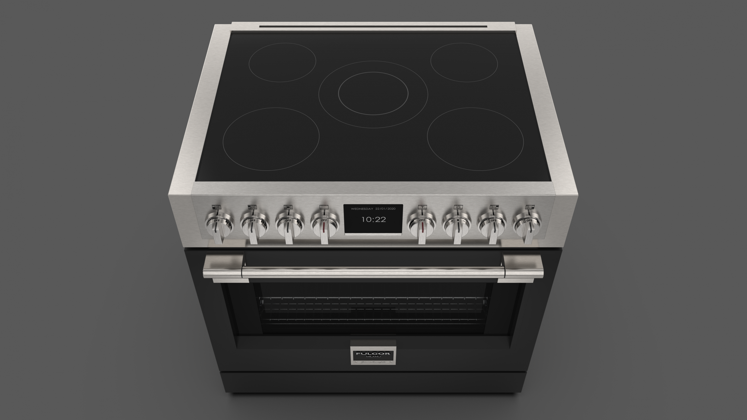 36" INDUCTION RANGE Fulgor Milano